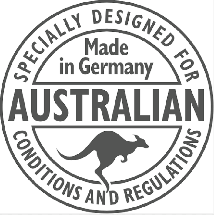 Made in Germany and designed for Australia icon