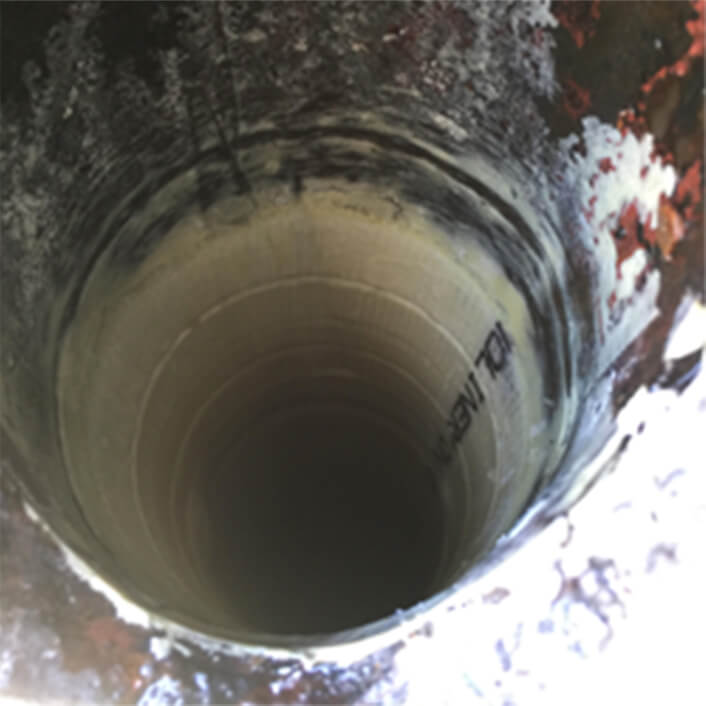 After image of the inside of a pipe