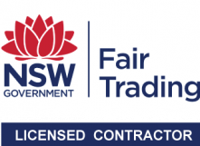 New South Wales Government Fair Trading Licensed Contractor